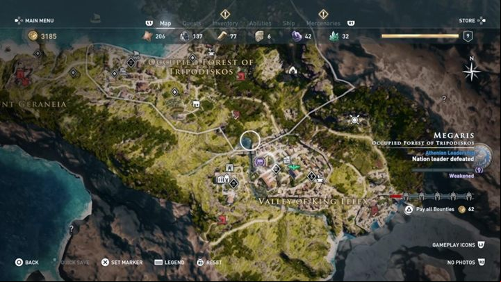 1 - AC Odyssey: Megaris, Side Quests - Side Quests - Assassins Creed Odyssey Guide