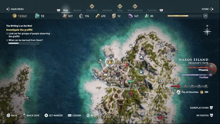 This quest starts: After you talk to the man standing by the painted wall - AC Odyssey: Naxos, Side Quests - Side Quests - Assassins Creed Odyssey Guide