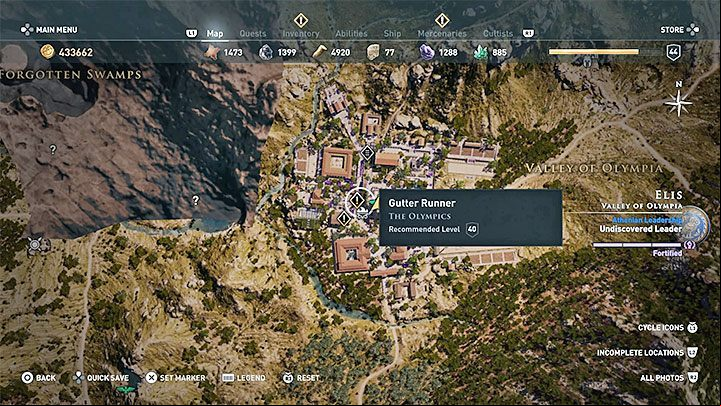 Starting location: Talk with a merchant in Olympic village - AC Odyssey: Elis, Side Quests - Side Quests - Assassins Creed Odyssey Guide