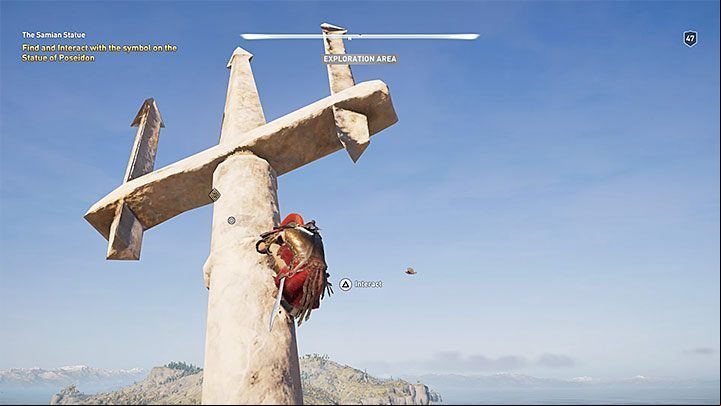 Statue of Poseidon is on a small island located north of the island of Samos - as shown in picture 1 - AC Odyssey: Elis, Side Quests - Side Quests - Assassins Creed Odyssey Guide