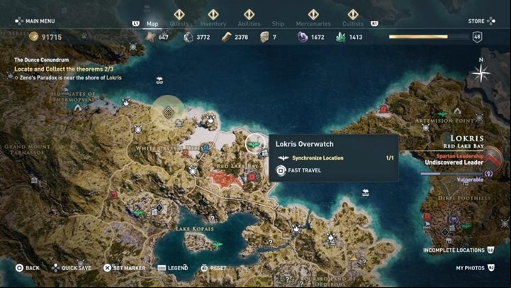 The third item is in Lokris - AC Odyssey: Achaia, Side Quests - Side Quests - Assassins Creed Odyssey Guide