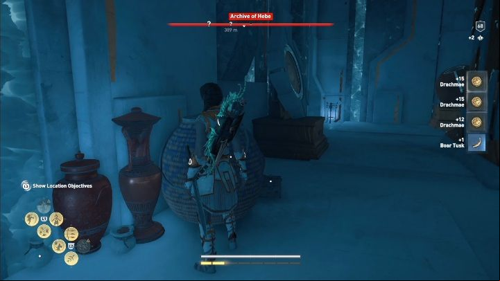 The archives have numerous resources - AC Odyssey Fate of Atlantis: Archive of Hebe, Archives - Archives - Assassins Creed Odyssey Guide