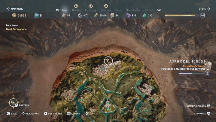 This location can be found near Persephones Akropolis - AC Odyssey Fate of Atlantis: Buried Silence Cave, Perception of Hermes - Perception of Hermes - Assassins Creed Odyssey Guide