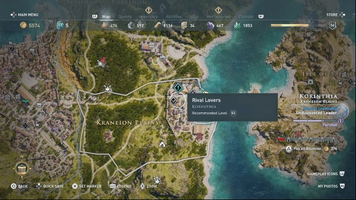 You begin your adventure in Korinth - Divine Intervention - Side Quests in Assassins Creed Odyssey - Free DLC Side Quests - Assassins Creed Odyssey Guide