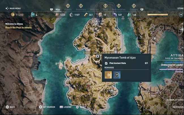 Walkthrough: Enter the tomb and continue forward - AC Odyssey: Tombs in Attika - Tombs - Assassins Creed Odyssey Guide