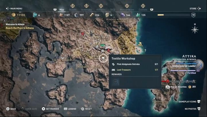 1 - AC Odyssey: Ainigmata Ostraka in Attika - Ainigmata Ostraka - Assassins Creed Odyssey Guide