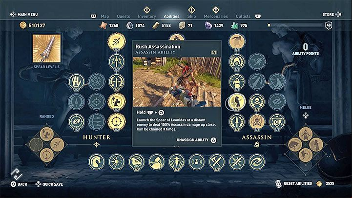 Below we have listed active and ive skills from the assassin tree, which you should be interested in while making an assassin build - AC Odyssey: ive assassin build - Best builds - Assassins Creed Odyssey Guide