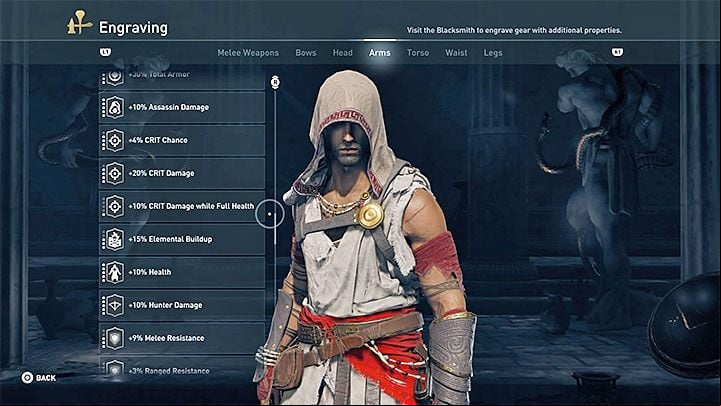 An essential part of constructing this build is to select the right engravings, so that you can deal as much stealth kill damage as possible - AC Odyssey: ive assassin build - Best builds - Assassins Creed Odyssey Guide