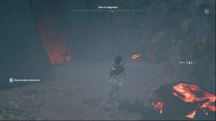 Go inside and follow the walls - AC Odyssey Fate of Atlantis: Den of Judgment, Perception of Hermes - Perception of Hermes - Assassins Creed Odyssey Guide
