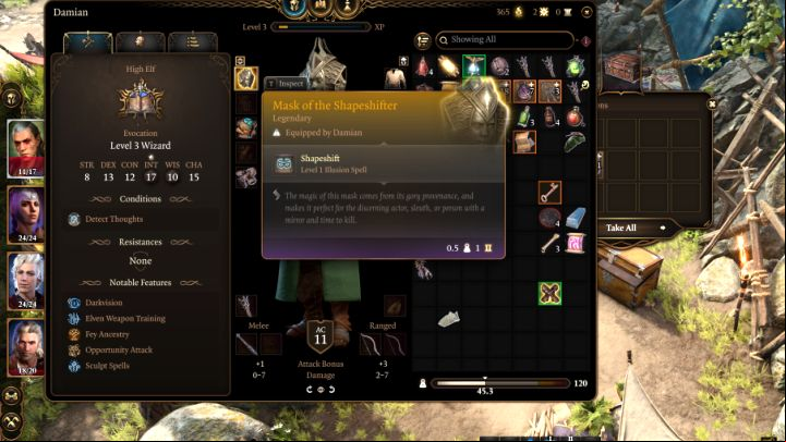2 - Baldurs Gate 3: How does the Mask of the Shapeshifter work? - Character & party development - Baldurs Gate 3 Guide, Walkthrough