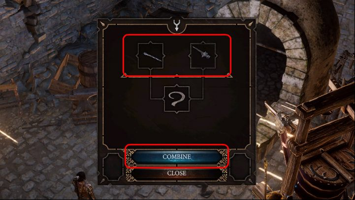 Click on the anvil, then open the inventory and select the items needed to forge the absolute vision item, then place them in the free cells of the anvil - Baldurs Gate 3: Vision of the Absolute - how to make? Crafting - Crafting - Baldurs Gate 3 Guide, Walkthrough