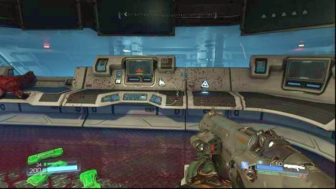 Go to the room ahead once the level starts and pick up the Data Log lying next to the computer - Doom: VEGA Central Processing Walkthrough - Walkthrough - Doom Game Guide & Walkthrough