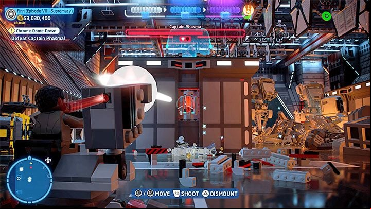 You can now proceed to manning the cannon - LEGO Skywalker Saga: Chrome Dome Down - walkthrough - Episode 8 - The Last Jedi - LEGO Skywalker Saga Guide
