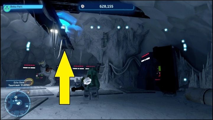 This brick is on a pipe in one of the rooms near the center of the area - LEGO Skywalker Saga: Echo Base - list of all puzzles - Hoth - LEGO Skywalker Saga Guide