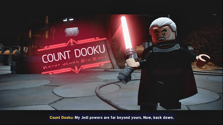 The first encounter with Count Dooku takes place at the end of The Battle of the Jedi level in Episode 2 - LEGO Skywalker Saga: Count Dooku in Episode 2 - boss, how to beat? - Bosses - LEGO Skywalker Saga Guide