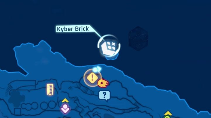 Collectible: Puzzle - Kyber Brick - LEGO Skywalker Saga: Temple Island - list of all puzzles - Ahch-To - LEGO Skywalker Saga Guide