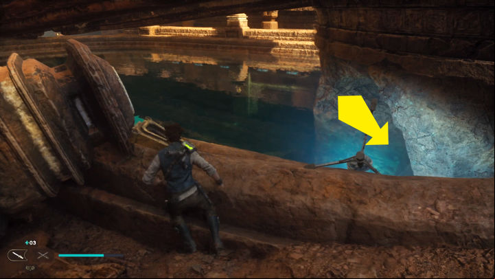 Moving forward, you are to overcome several arcade sections - Star Wars Jedi Survivor: Locate Brother Armias - Walkthorugh - Star Wars Jedi Survivor guide
